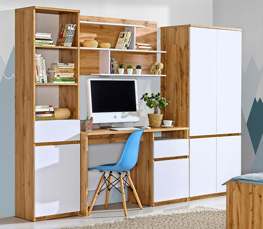 

Meblościanka zestaw 245 z biurkiem szafą Arkado 3