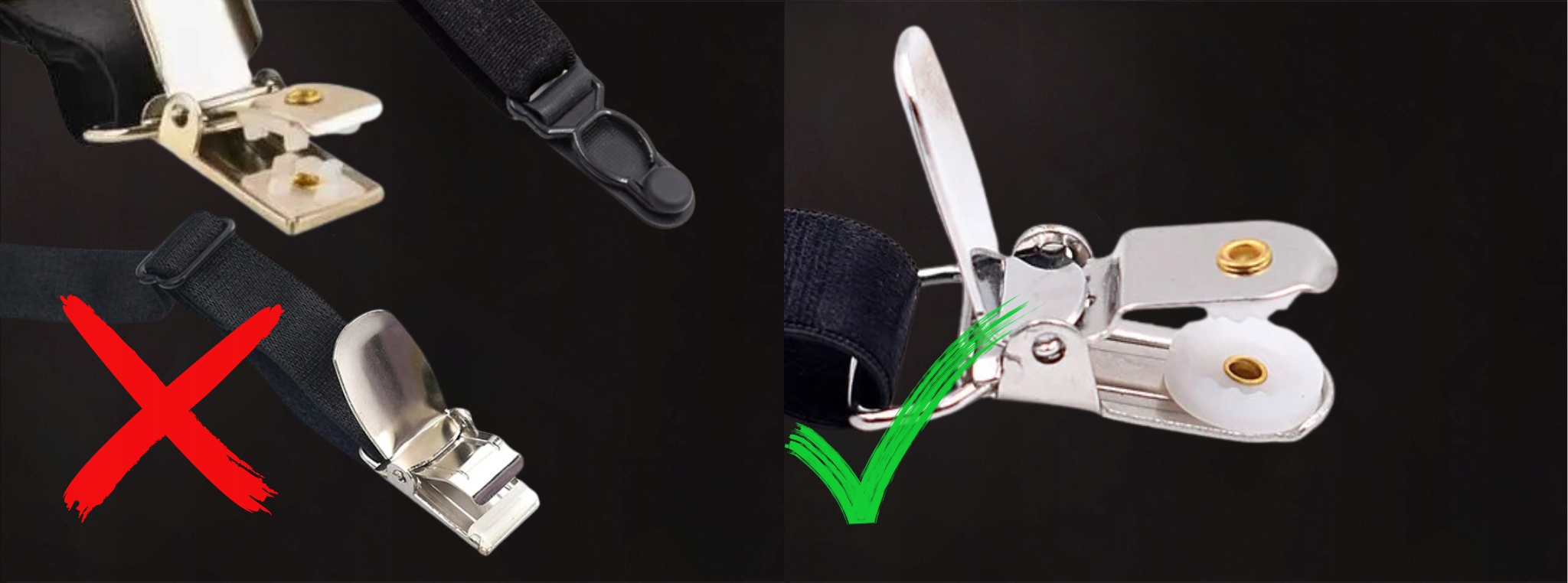 SZELKI MĘSKIE DO UTRZYMANIA KOSZULI UNIWERSALNE WYTRZYMAŁE WYGODNE 2szt. Płeć unisex