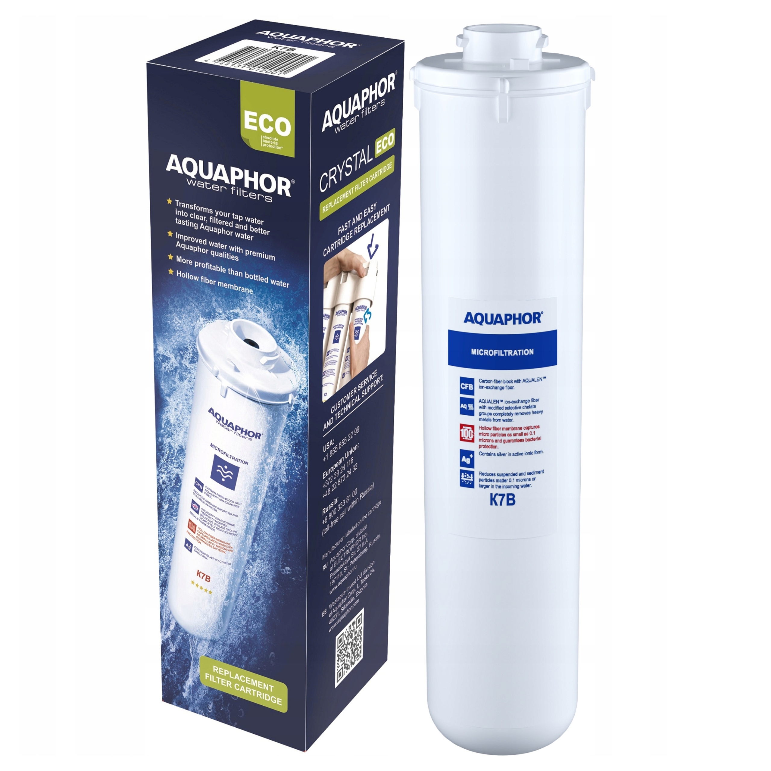 Filtrační vložka Aquaphor K7B vyměnitelná pro filtr pod dřez 1 Ks.