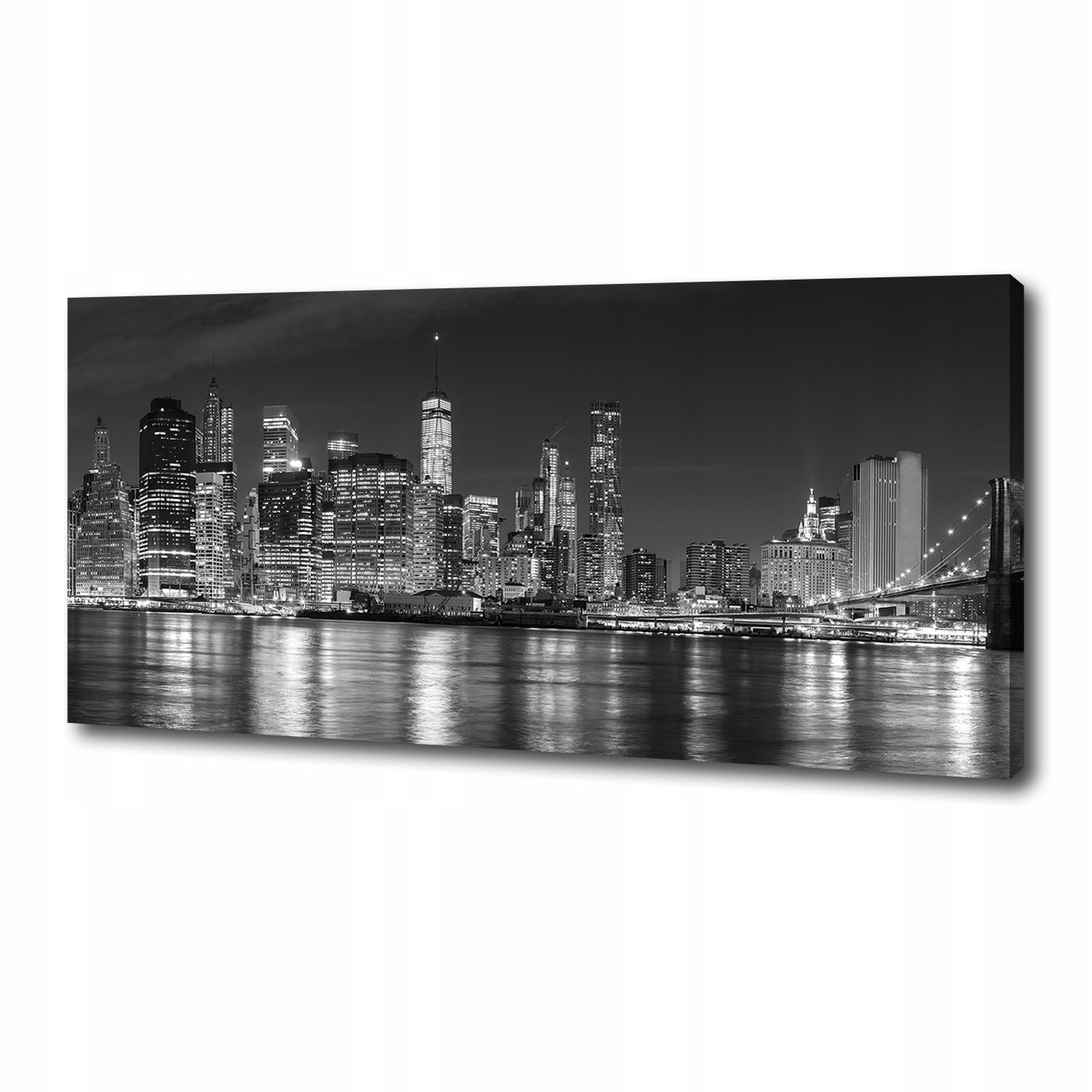 

Foto obraz na płótnie Manhattan nocą 125x50 cm