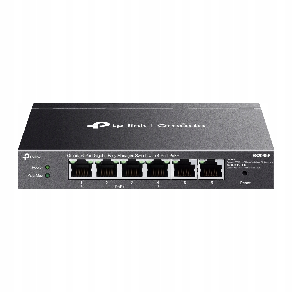 TP-Link Switch ES206GP Omada 6 x 1Gbit 4 x PoE+