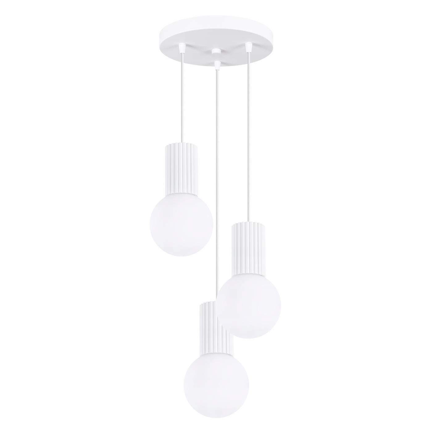 Závěsné Stropní Svítidlo Zwis 3x G9 Kulatá Bílá Matná Halo Sollux