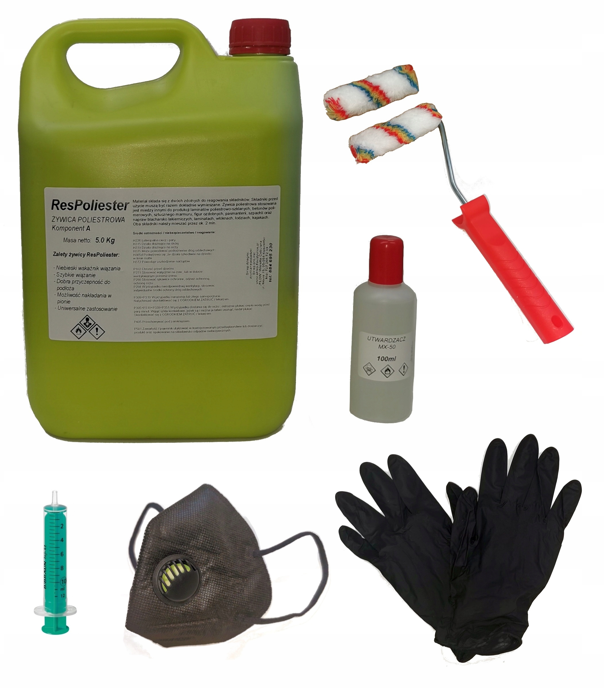 

Żywica Poliestrowa 5 kg Utwardzacz Zestaw