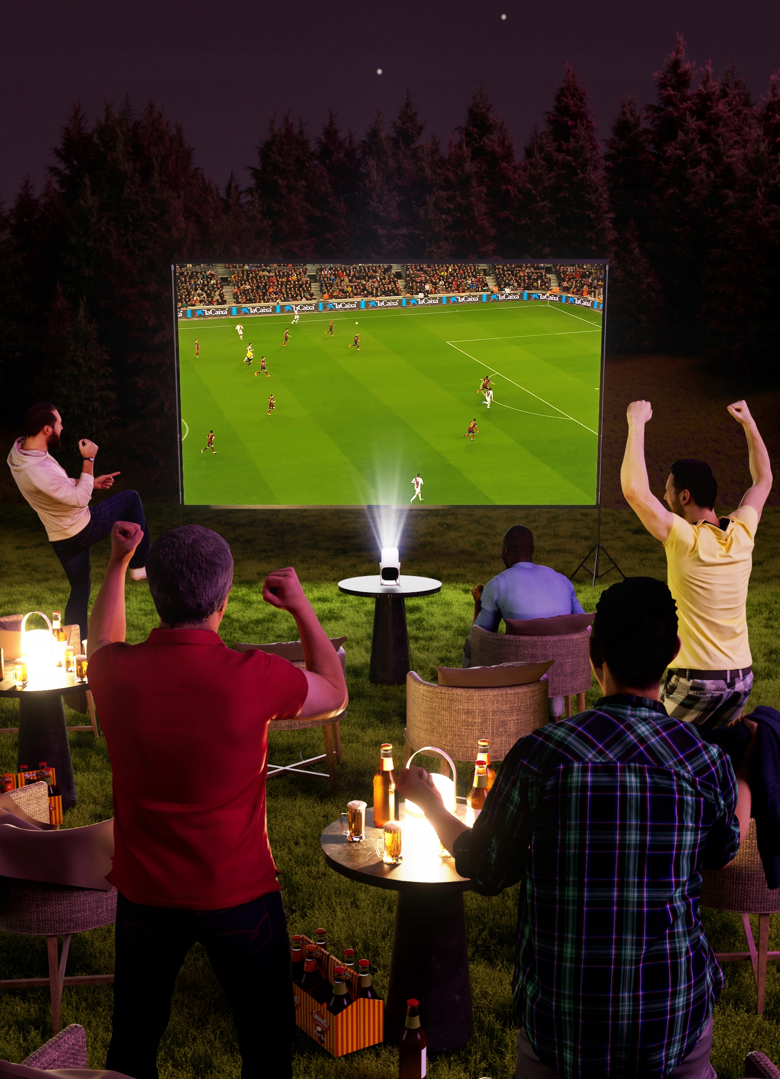 Projektor LED ANDUBEST K2N biały Rozdzielczość podstawowa (px) 1920 x 1080