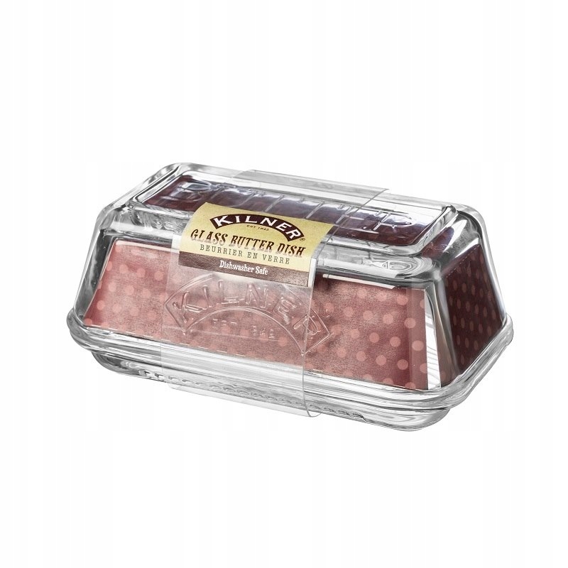 Máslenka Kilner skleněná máslenka 16 x 10 x 7 cm na 250g másla