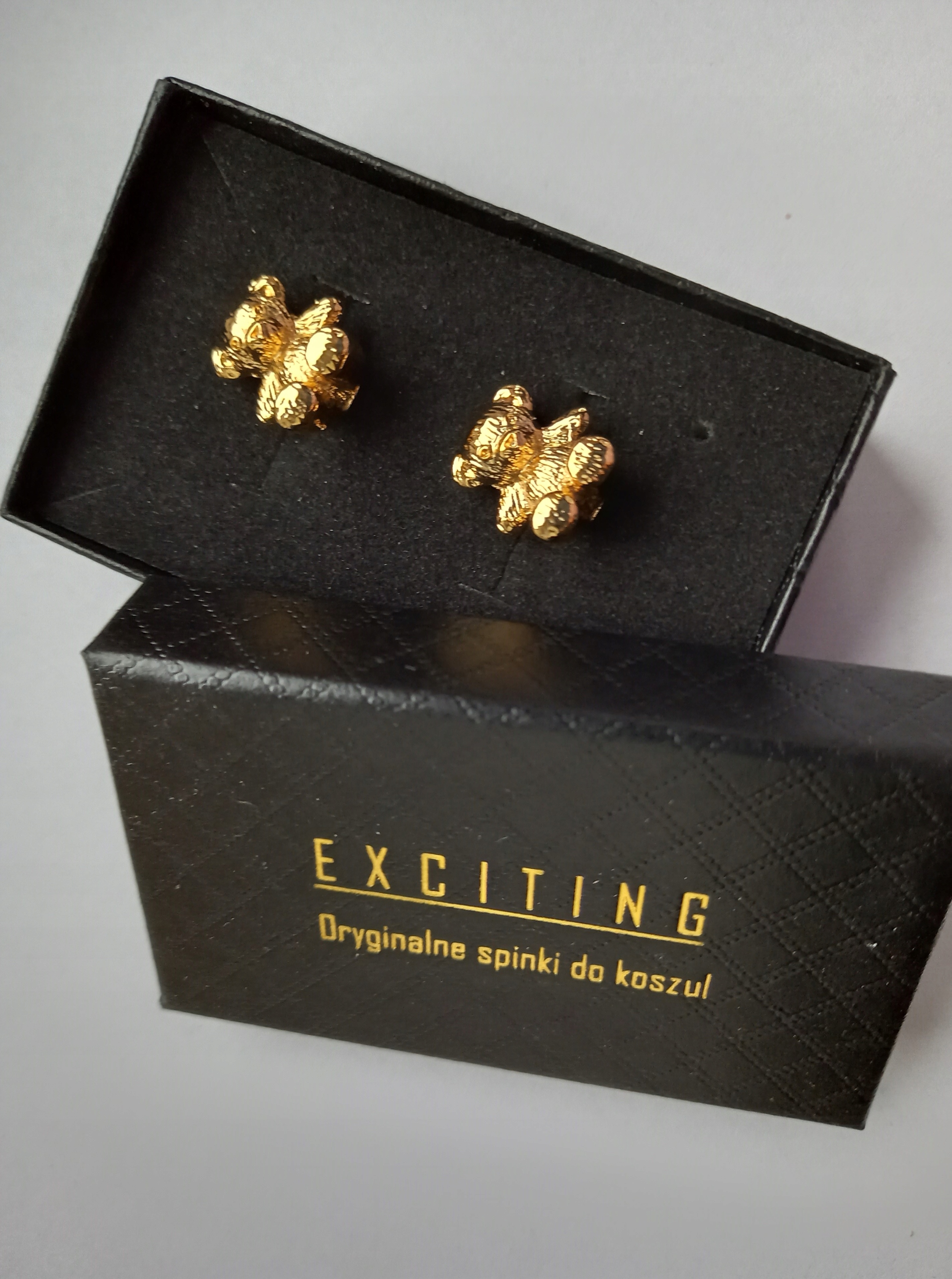 Manžetové knoflíčky Stříbrný medvídek Medvídek Medvídek Teddy Bear