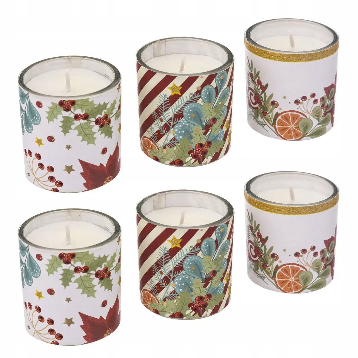 

Świeczki Zapachowe świąteczne W Pudełku 6 szt.