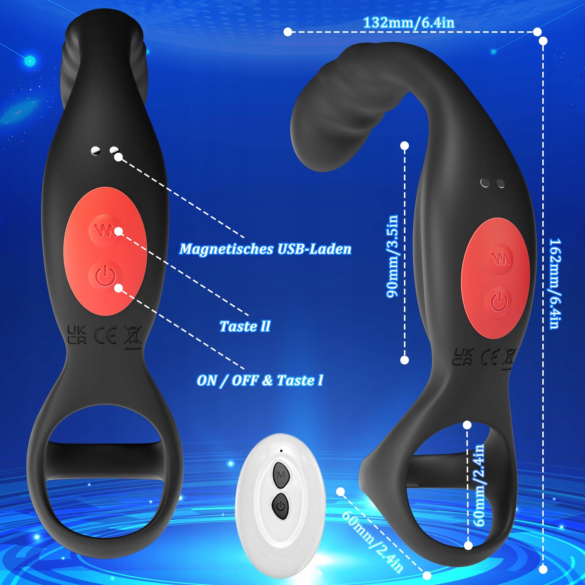 ANALVIBRATOREN Wibrator Analny Z Pierścieniem Prostata Dla Mężczyzn — miniatura 7