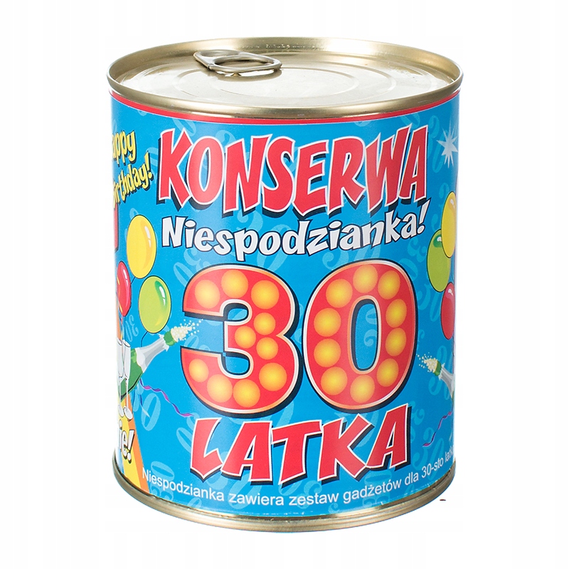 

Konserwa 30-LATKA śmieszny na 30 urodziny