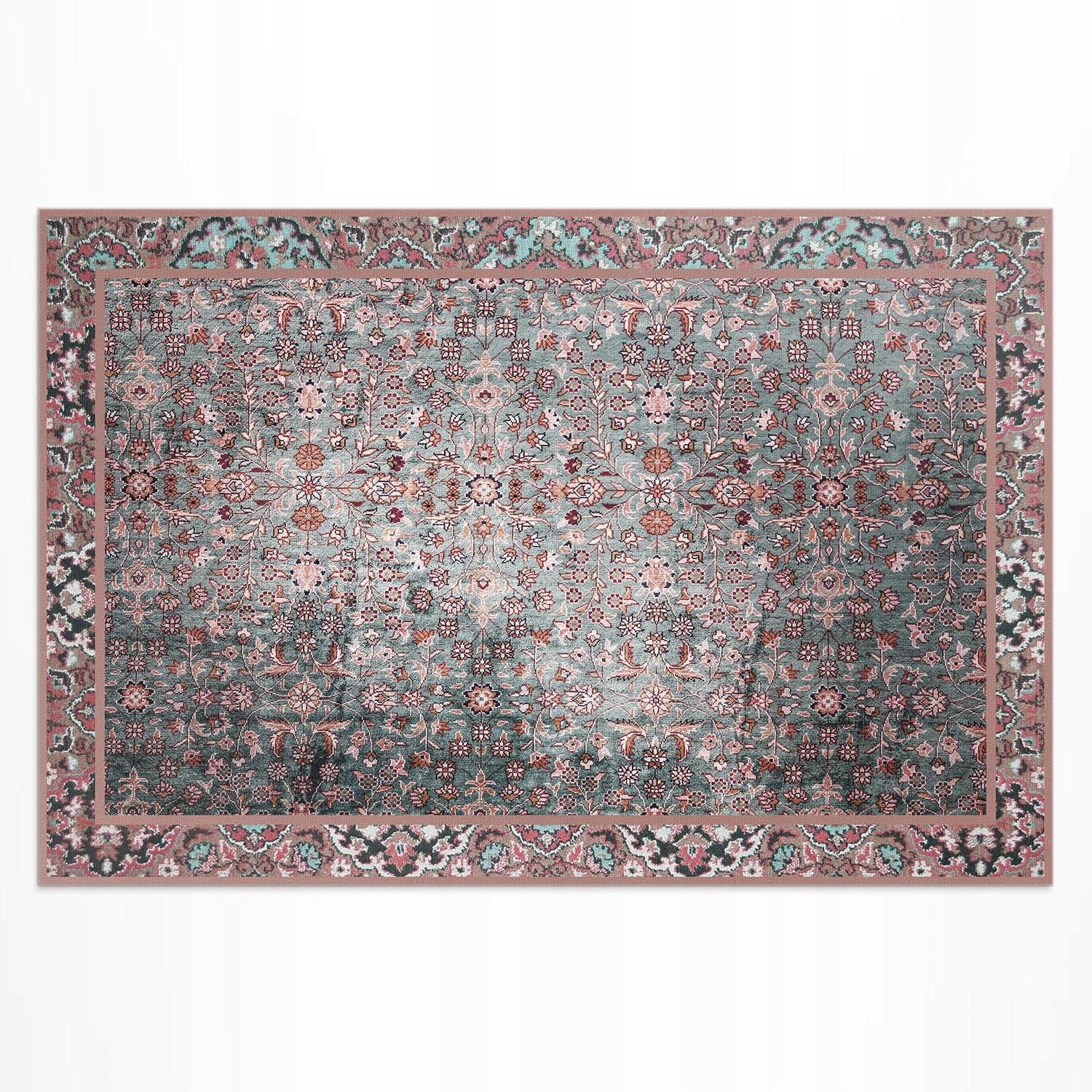 Vinylový koberec do záhrady na balkón Retro starnúci kvetinový vzor 120 x 80 cm