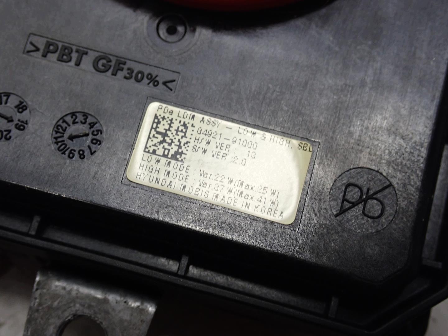 control unit module lights HYUNDAI I30 III 2017- 04921-91000