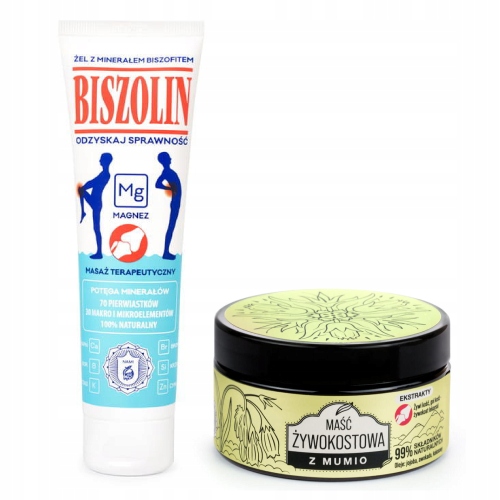 -3% Biszolin+Maść Żywokostowa Zestaw Mini na stawy i mięśnie