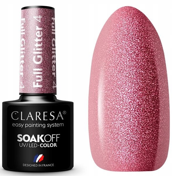

Claresa Lakier Hybrydowy Full Glitter 04