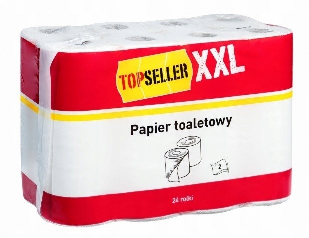 

Topseller XXL Papier toaletowy 24 rolki 2-warstwow