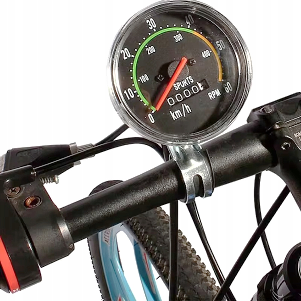 WODOODPORNY MECHANICZNY LICZNIK ROWEROWY RETRO BEZBATERYJNY XL DO ROWERU