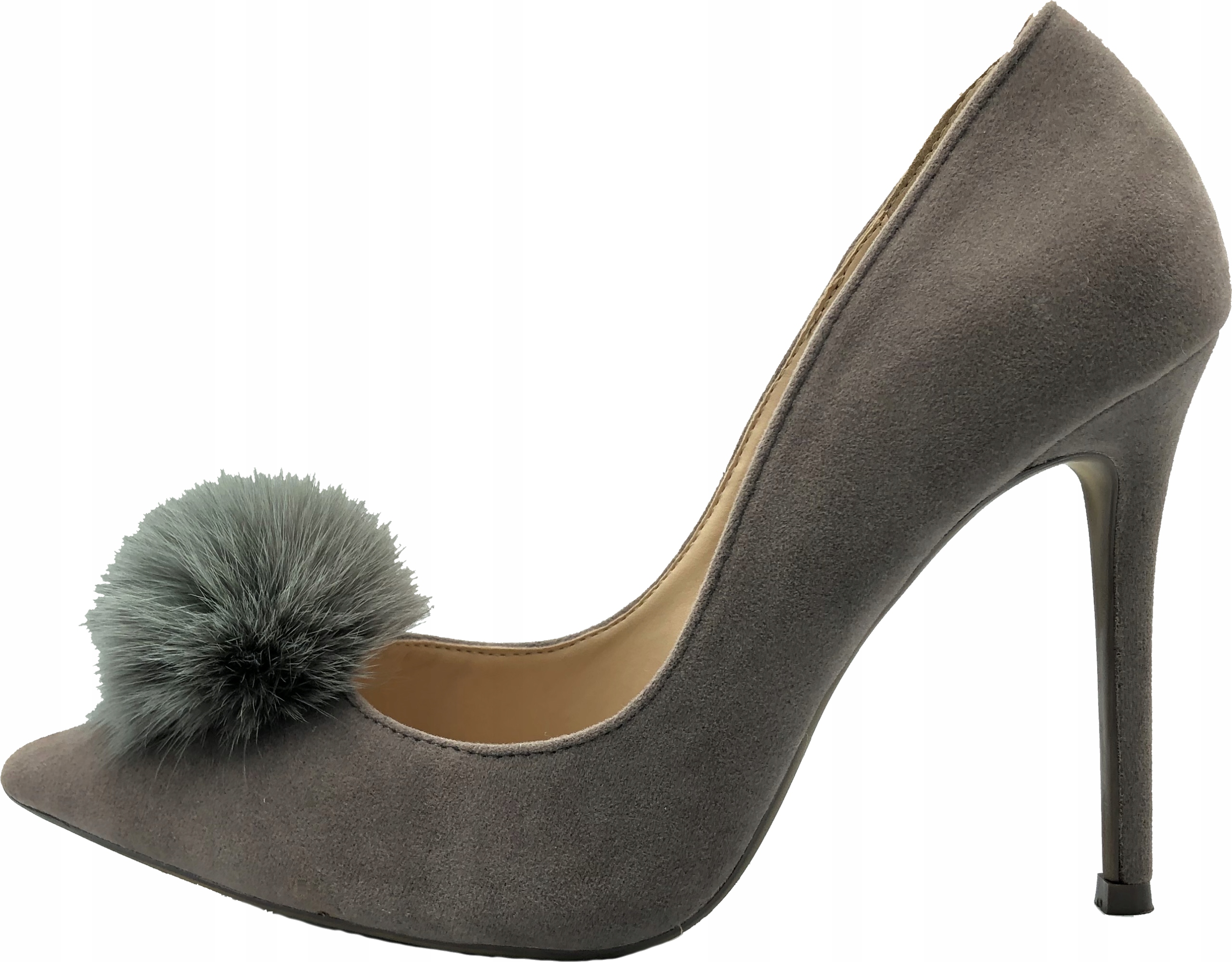 

Szpilki Z Pomponem Vices 5038-6 Szary 39