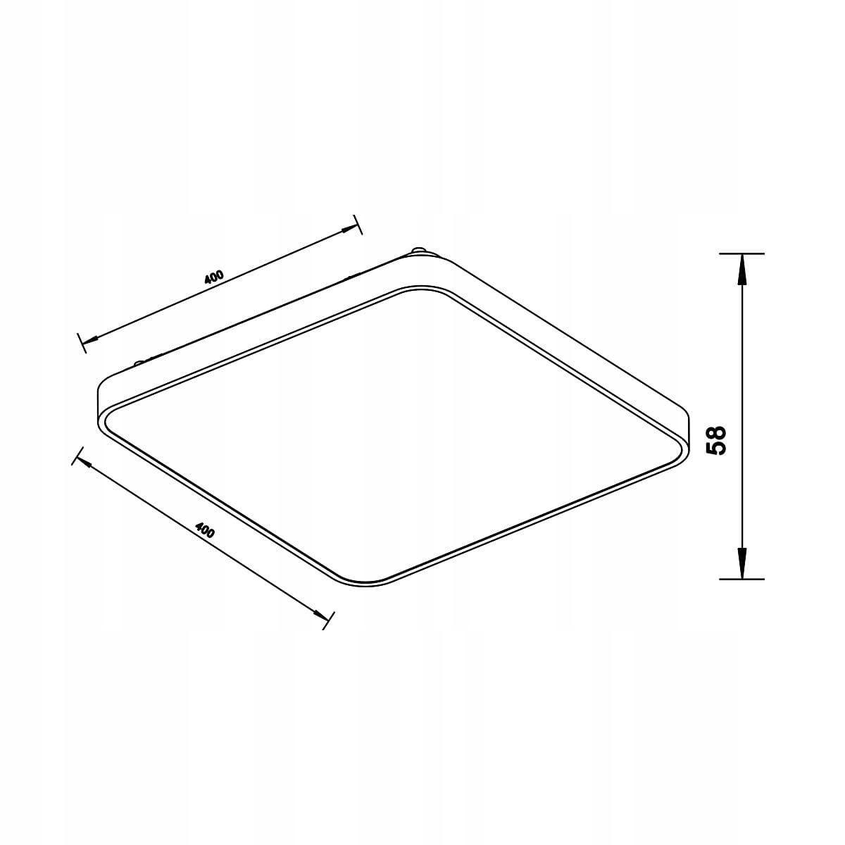 Sierra LED 40 plafon srebrny Zuma line Marka Zuma Line