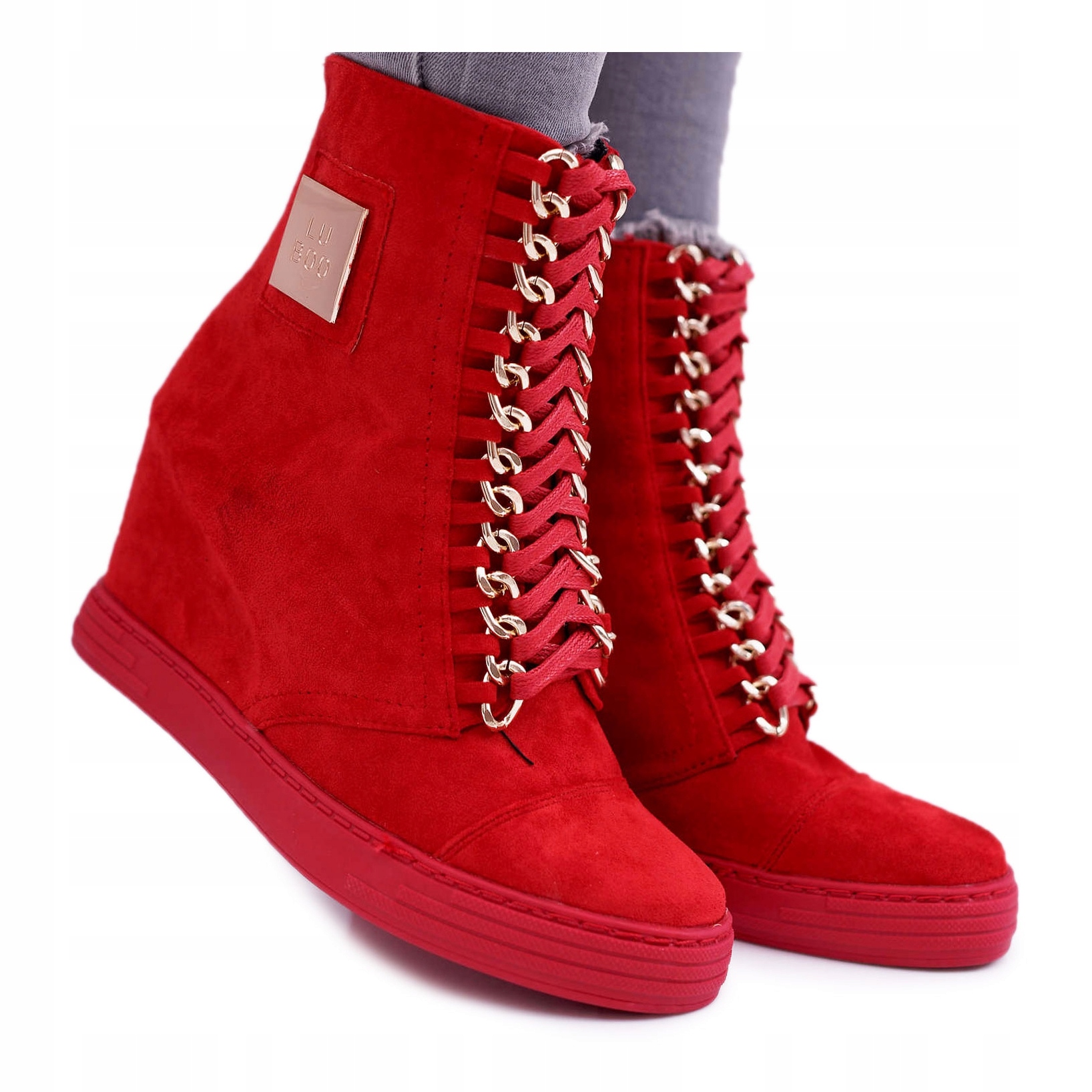 

Sneakersy Lu Boo Z Łańcuchami Zamszowe r.39