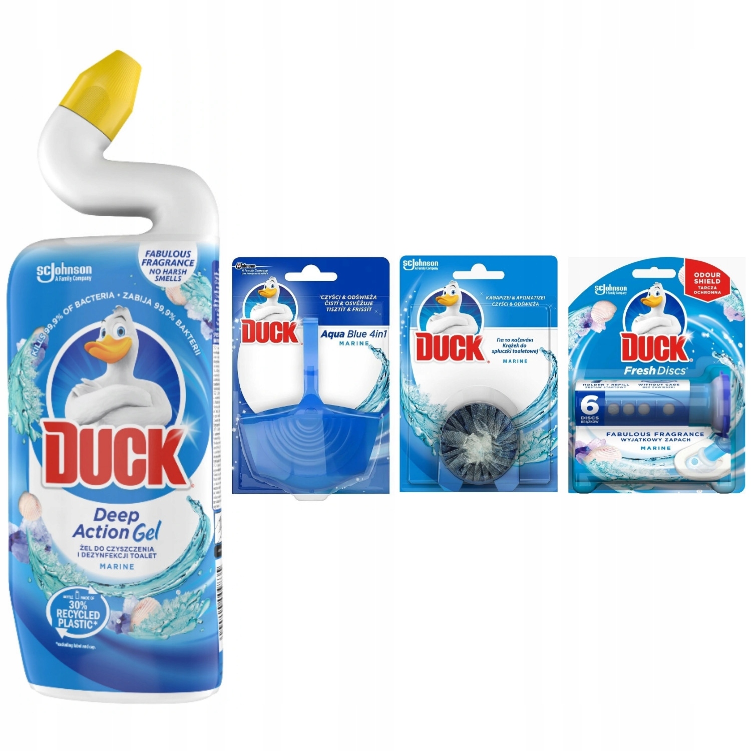 

Duck zestaw Marine morski Żel kostka Krążek do Wc