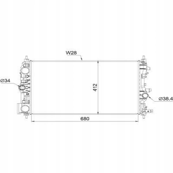 Chłodnica Opel Zafira C 10.2011-