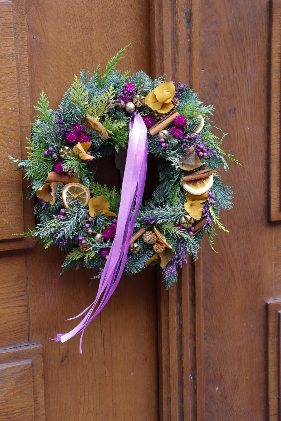 Vianočný veniec z prírodnej jedle Nobilis, veniec 40 cm, Vianoce