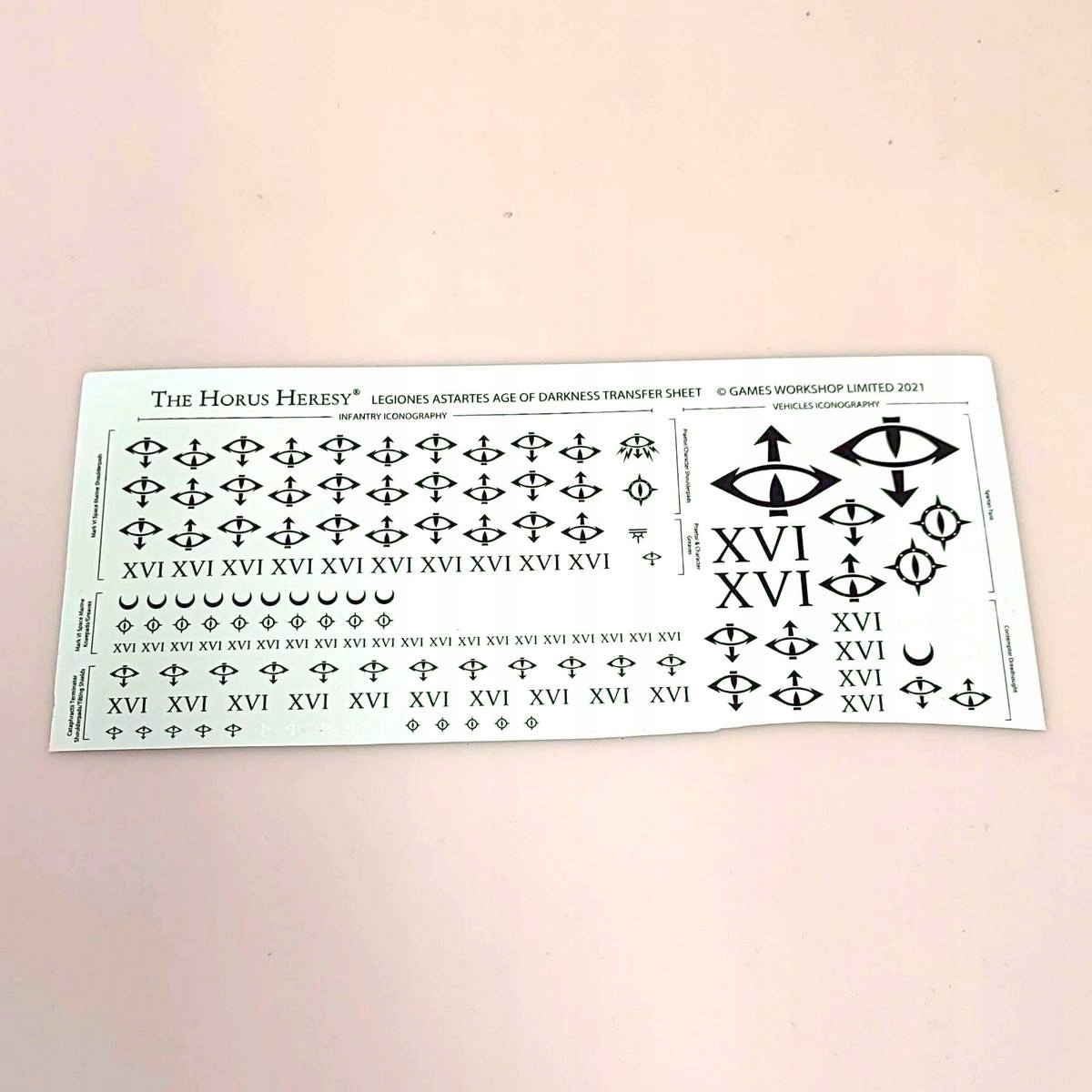 Horus Heresy Hh Sons of Horus Transfers Kalkomanie