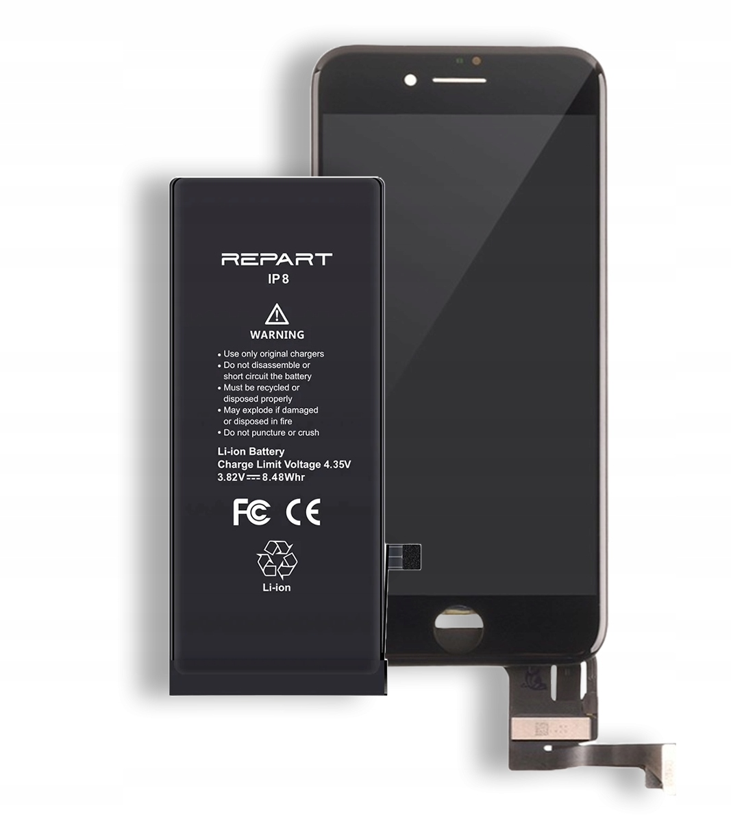 LCD displej pro iPhone 8 baterie Repart 2220 mAh s větší kapacitou