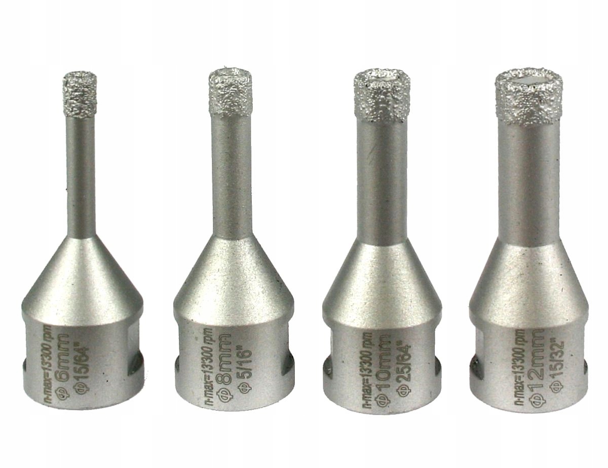 BOSCH 4 x WIERTŁO DIAMENTOWE do gresu i ceramiki Zastosowanie ceramika