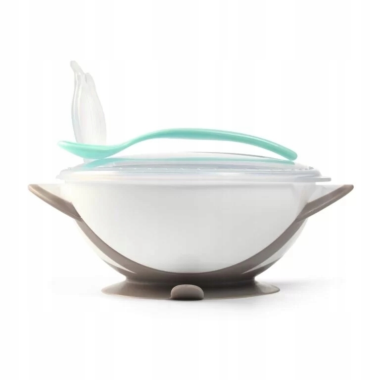 MISECZKA Z PRZYSSAWKĄ, ŁYŻECZKĄ I PRZYKRYWKĄ Marka Babyono