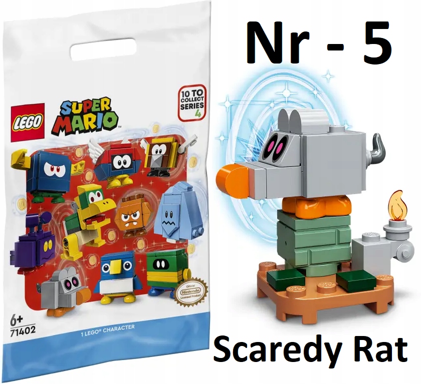 LEGO 71402 SUPER MARIO SERIA 4 - SCAREDY RAT NR5