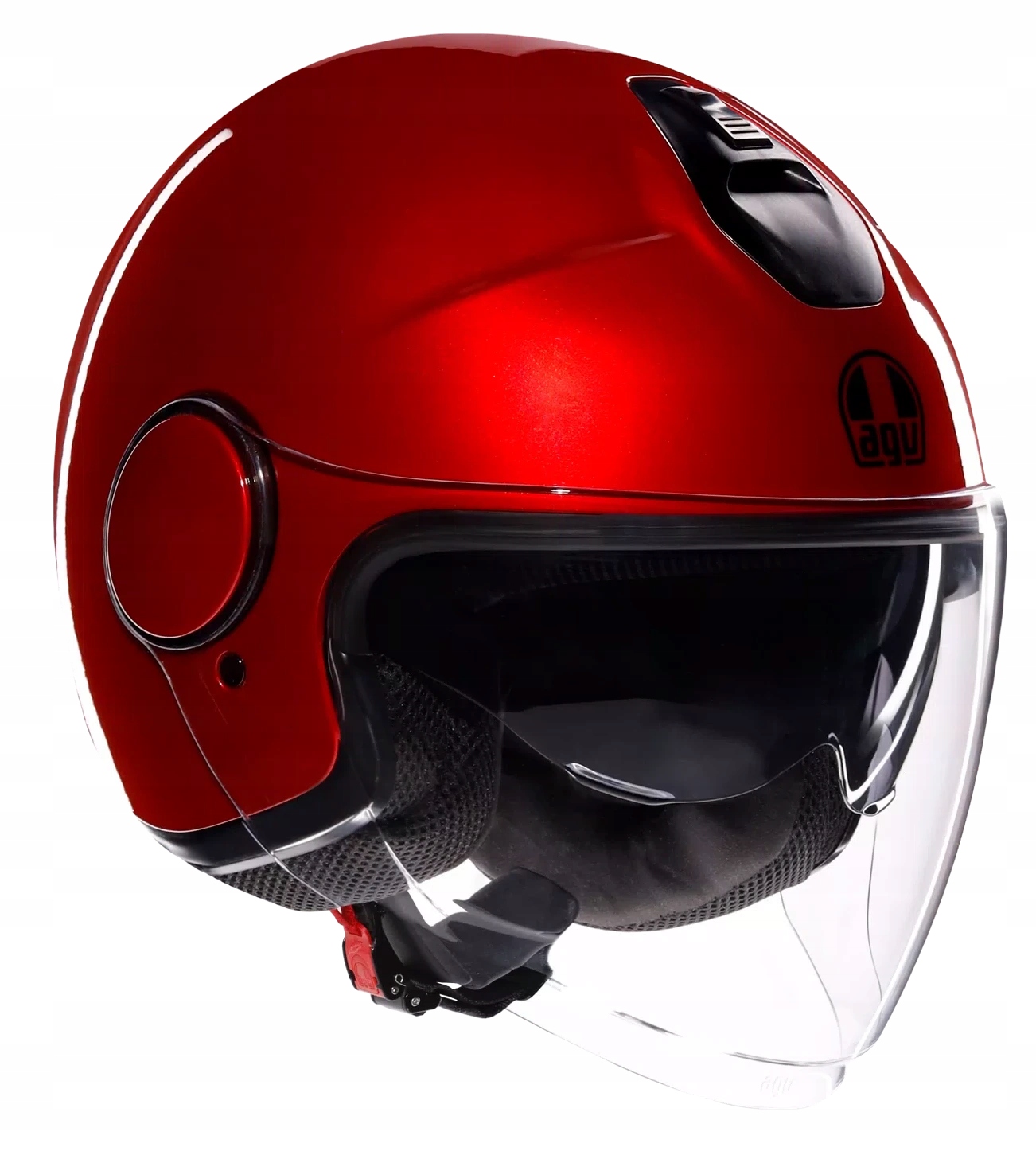 Agv Eteres Motocyklová Prilba Otvorená Je Corsa Červená