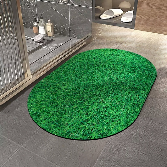 MATA ŁAZIENKOWA SZYBKOSCHNĄCA CHŁONNA dywanik45x75 Kształt owal