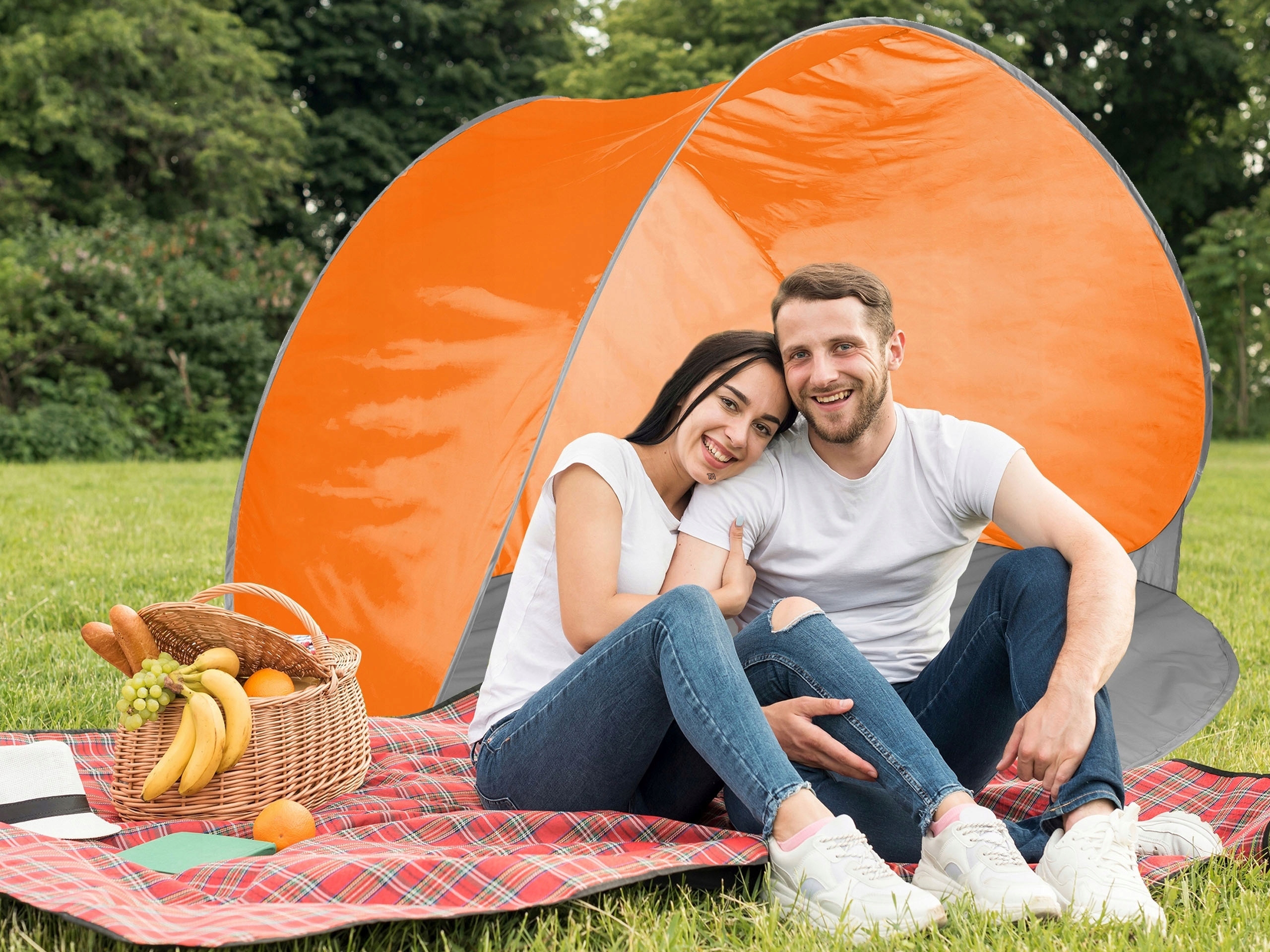 NAMIOT PLAŻOWY SAMOROZKŁADAJĄCY SIĘ AUTOMAT 140CM Wzór bez wzoru