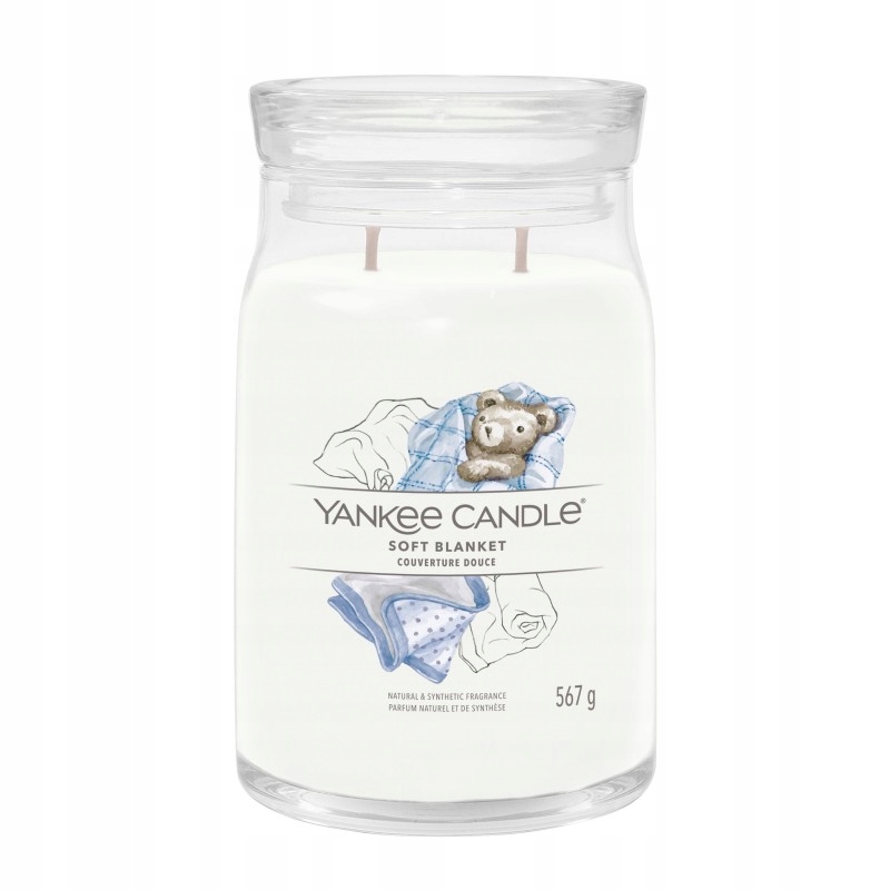 Yankee Candle vonná svíčka Signature ve skle velká Soft Blanket 567 g