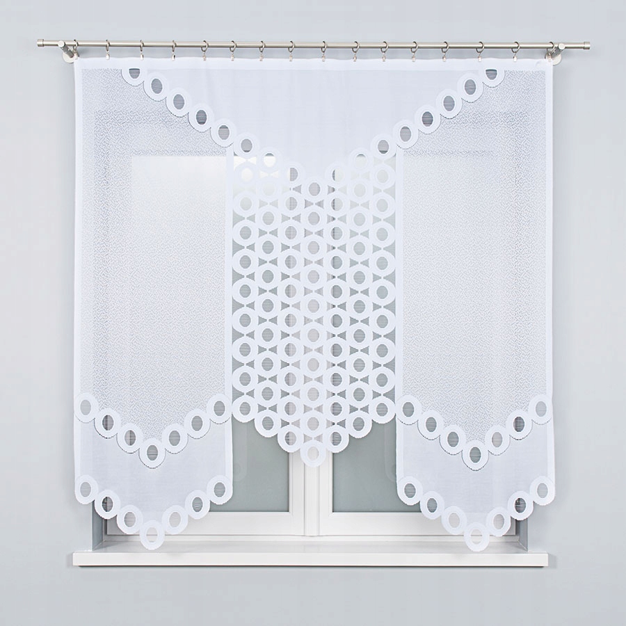 

Gotowa firana żakard biała Panel wys. 160 x 160 cm