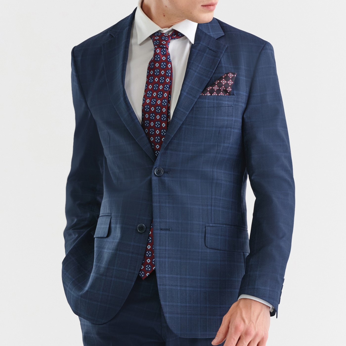 Tmavě modrá sako obleková bunda Pako Lorente 176/48