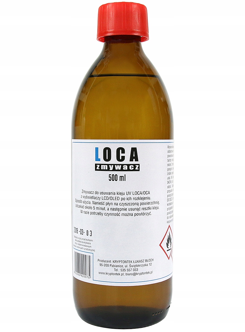 

Dyspergator Zmywacz Do Kleju Uv Loca Oca LCD 500ml