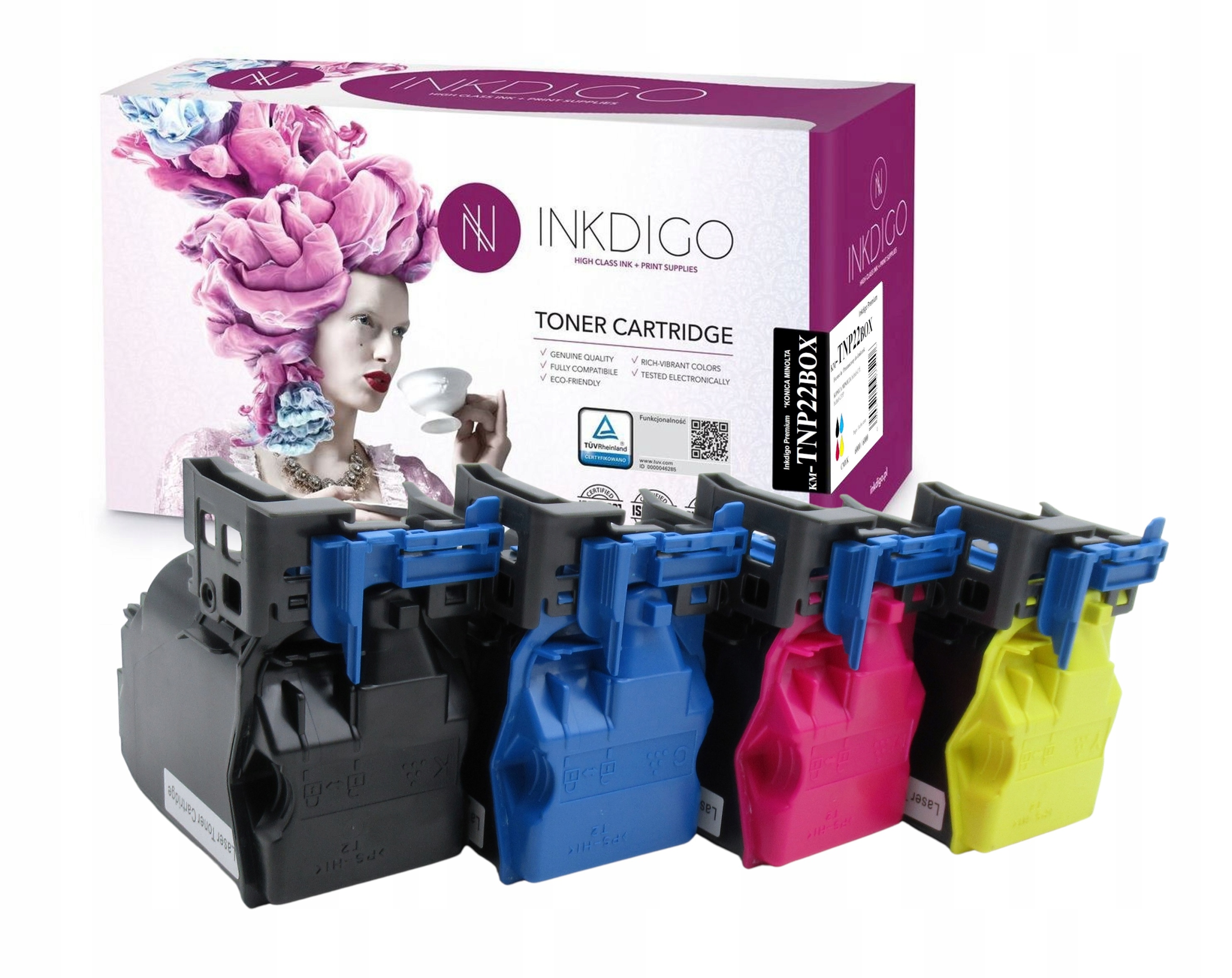 4x náhradní toner TNP22 pro Minolta Bizhub C35