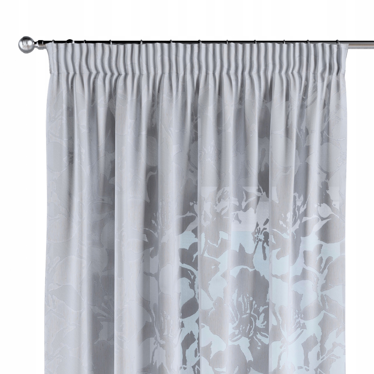 Záves na vlnitej páske 1 ks 140x260 cm biely