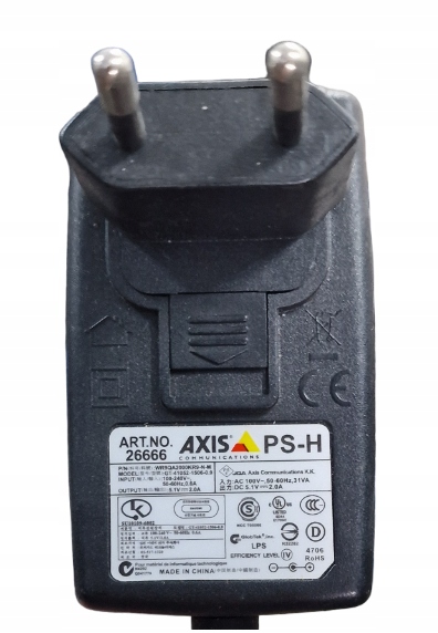 zasilacz do kamer IP AXIS 5,1V - 2A FV - GW Marka Axis