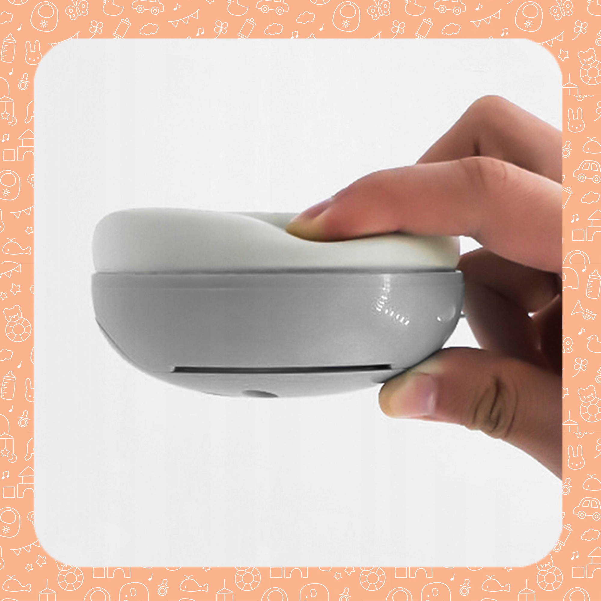 SŁUCHAWKI NAUSZNIKI OCHRONNE WYCISZAJĄCE WYGŁUSZAJĄCE DLA NIEMOWLĄT DZIECI Kolor odcienie szarości i srebra