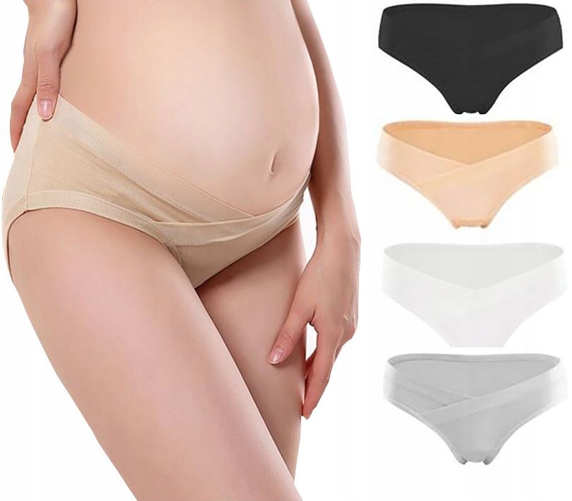 4szt KOMPLET Majtki ciążowe pod brzuch REGULO S/M