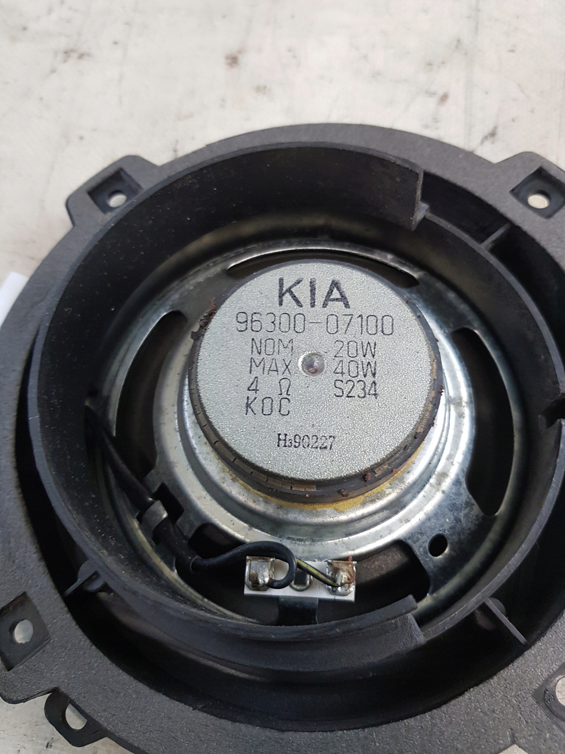speaker left rear part KIA PICANTO 96300-07100