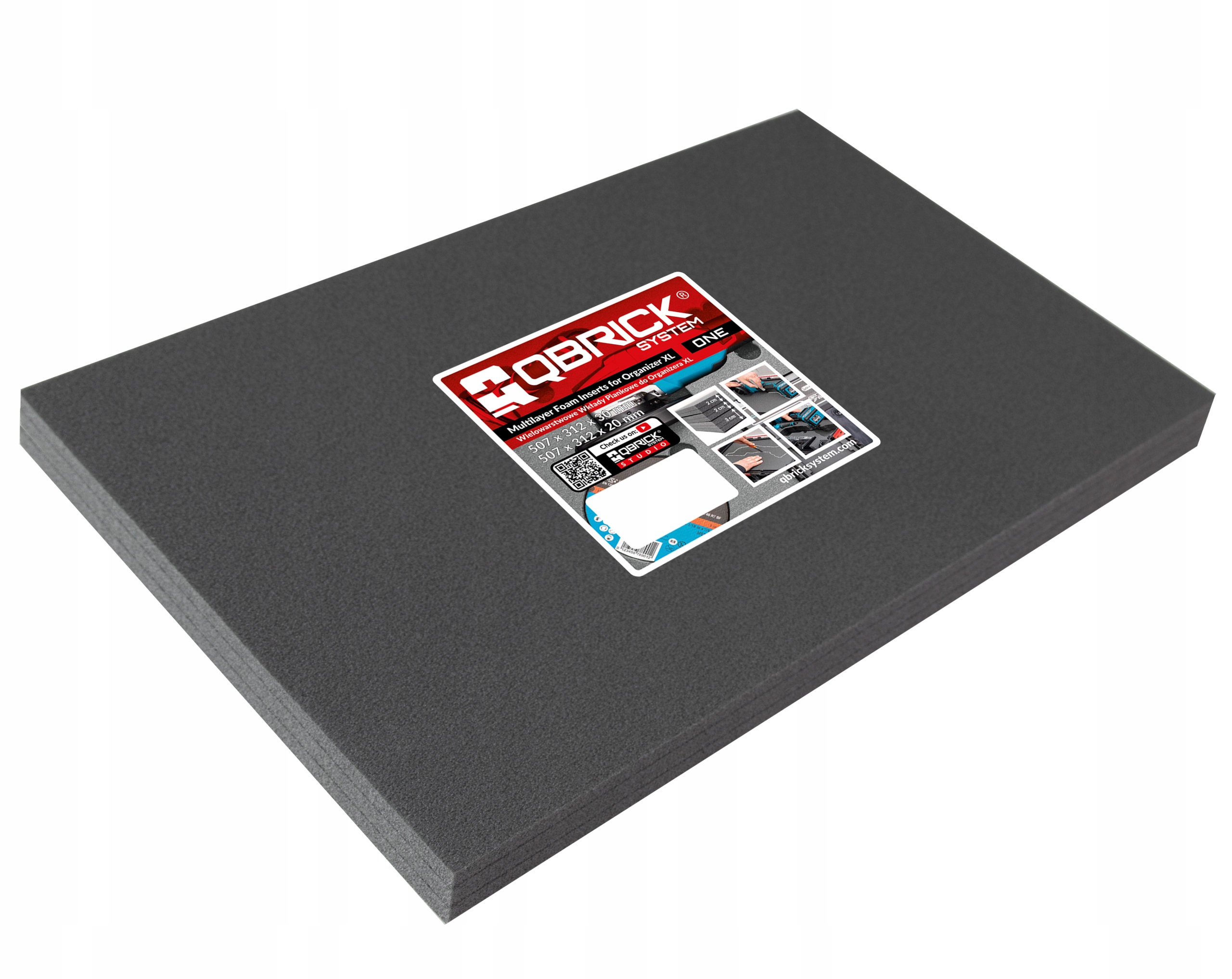 

Wkład Piankowy Qbrick One Organizer XL 3 Warstwy