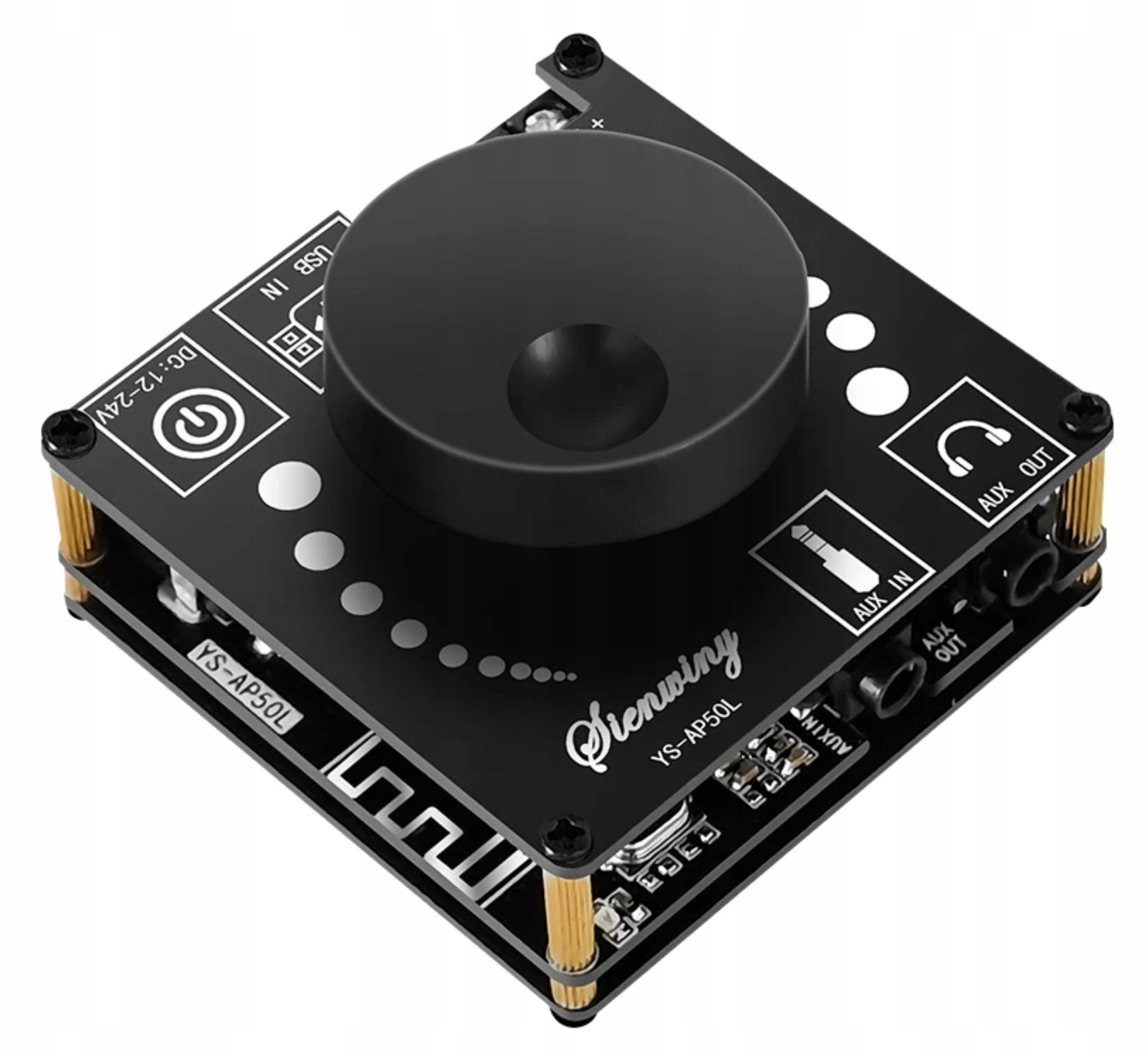 Wzmacniacz mocy audio do głośników sufitowych Bluetooth zasilacz 2x50W Model AP50L