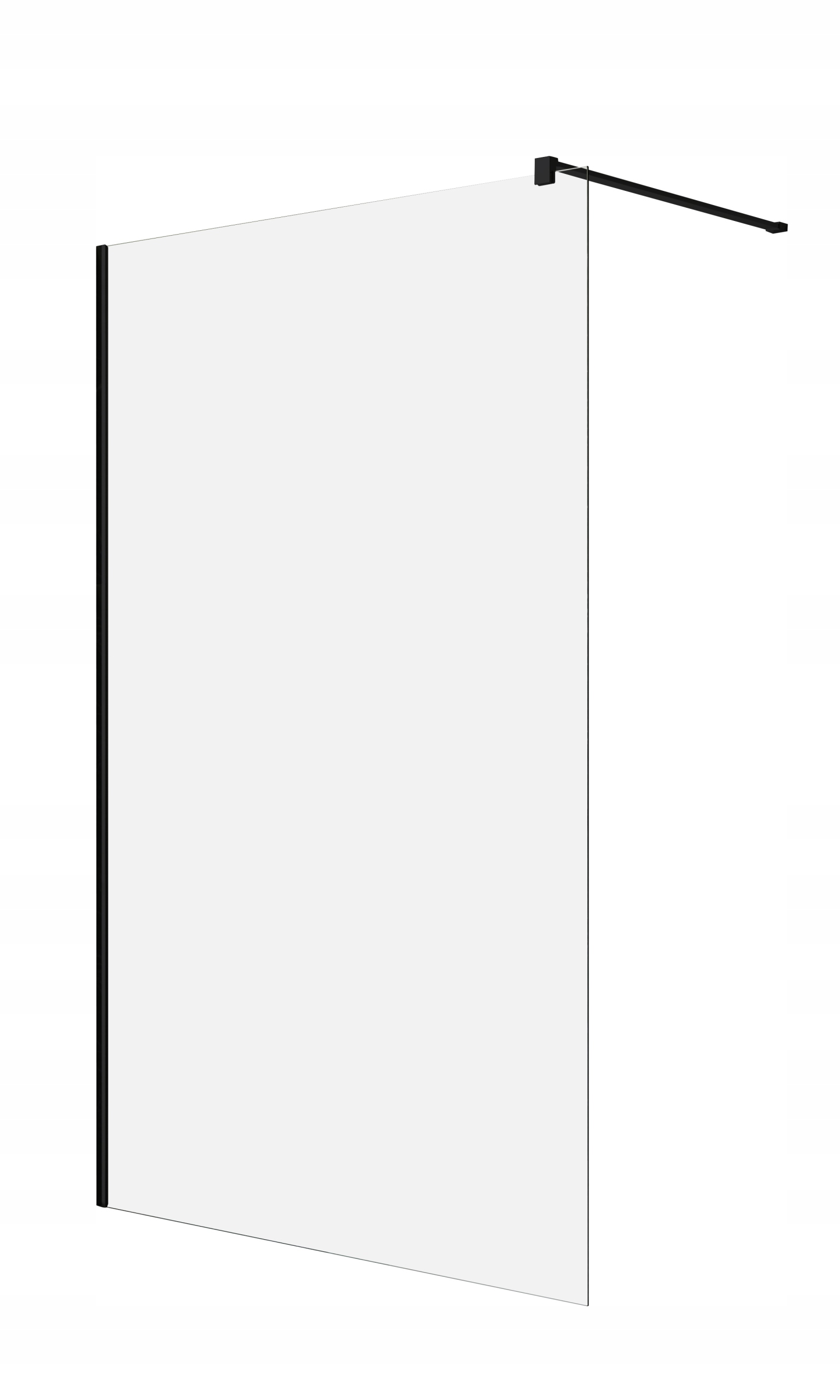 Radaway Nes Black II Walk-In 110 cm L/p, 6 mm