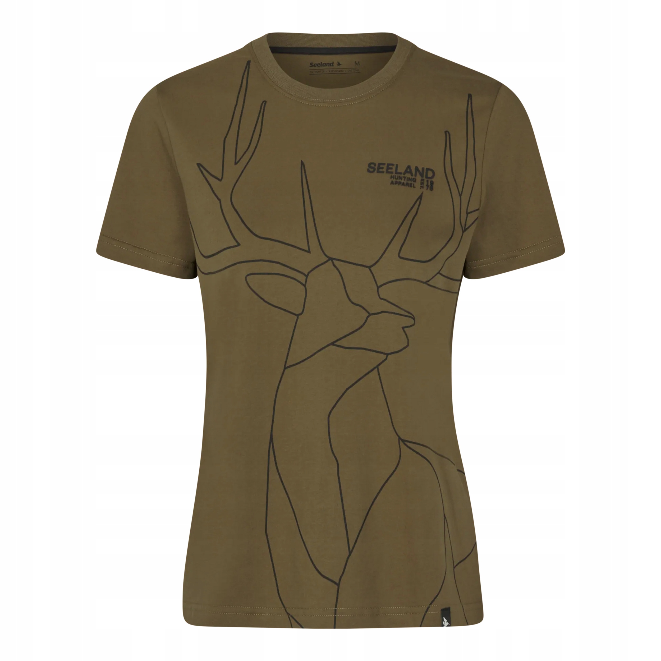 Koszulka damska Seeland Deer On Line Military Olive 2XL