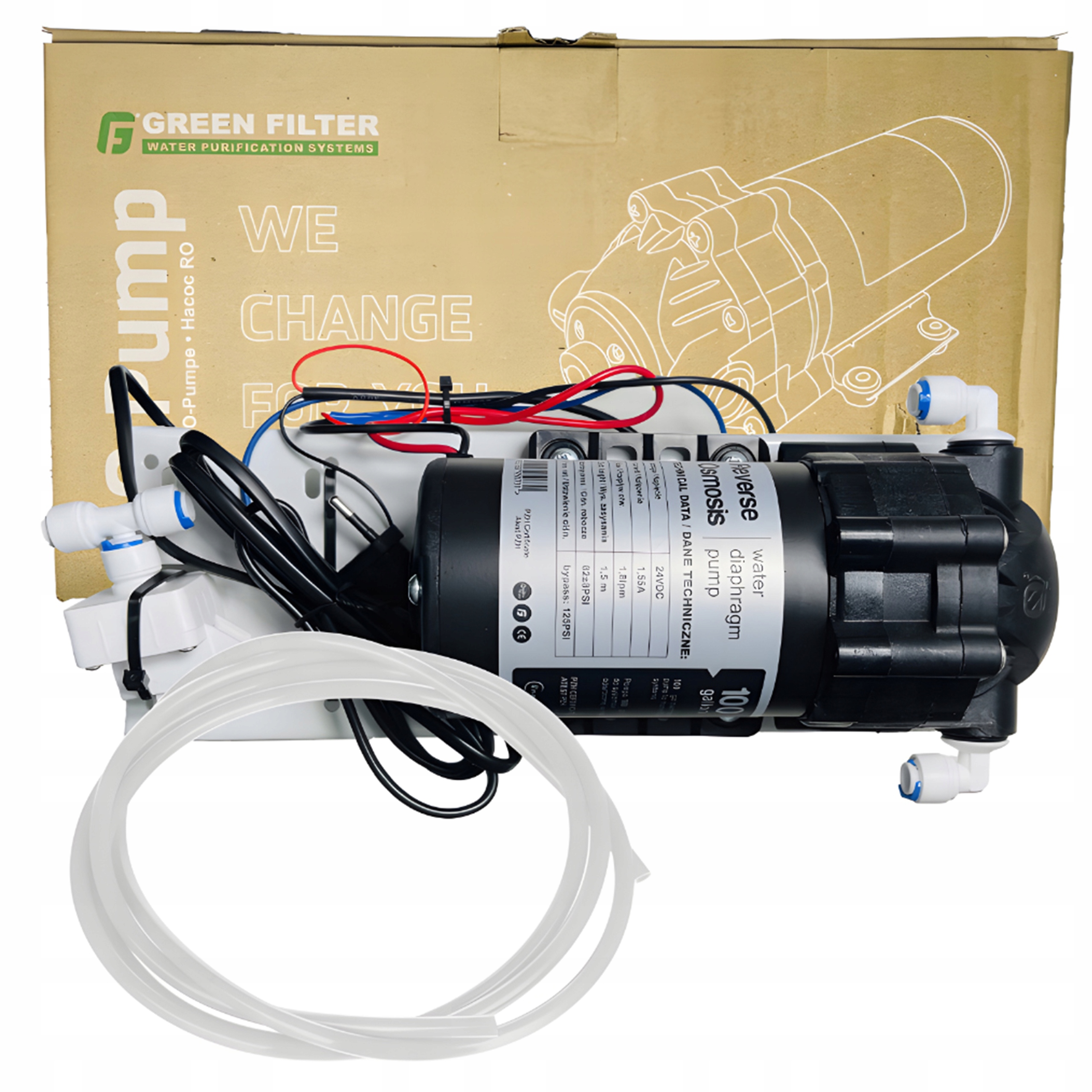 Kompletní pomocné čerpadlo pro osmózu – Vodní filtr Čistá voda24