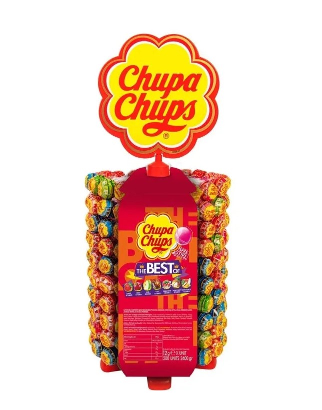 Mix Lizaków Chupa Chups Karuzela 200 szt. The Best Of, kultowe smaki