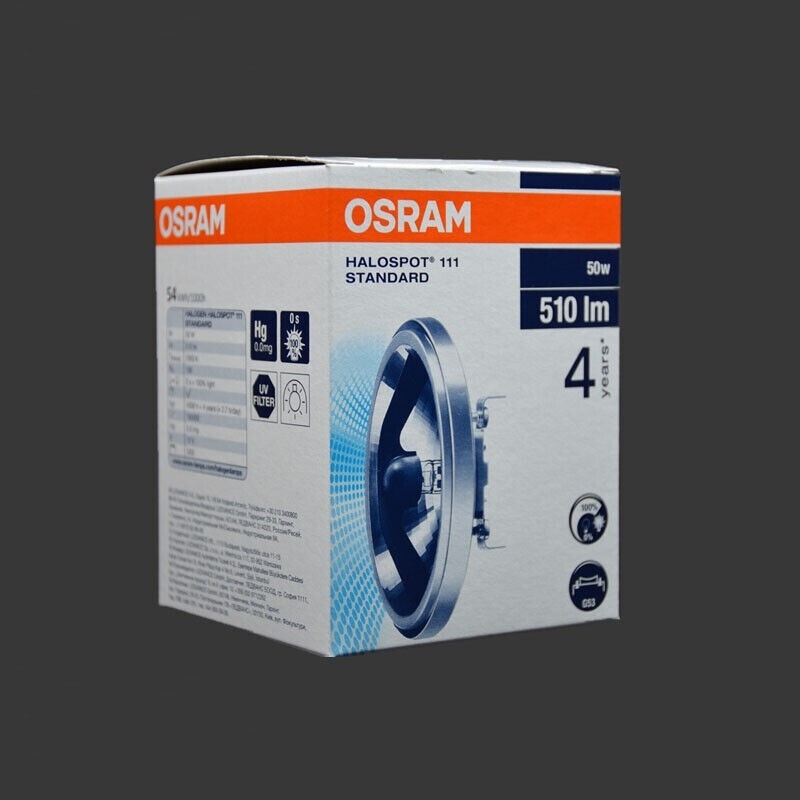 Osram Halogenová Žárovka 50W Halospot 111 41835 Fl G53 24° 12V